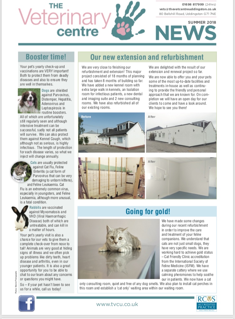 Summer 2018 newsletter